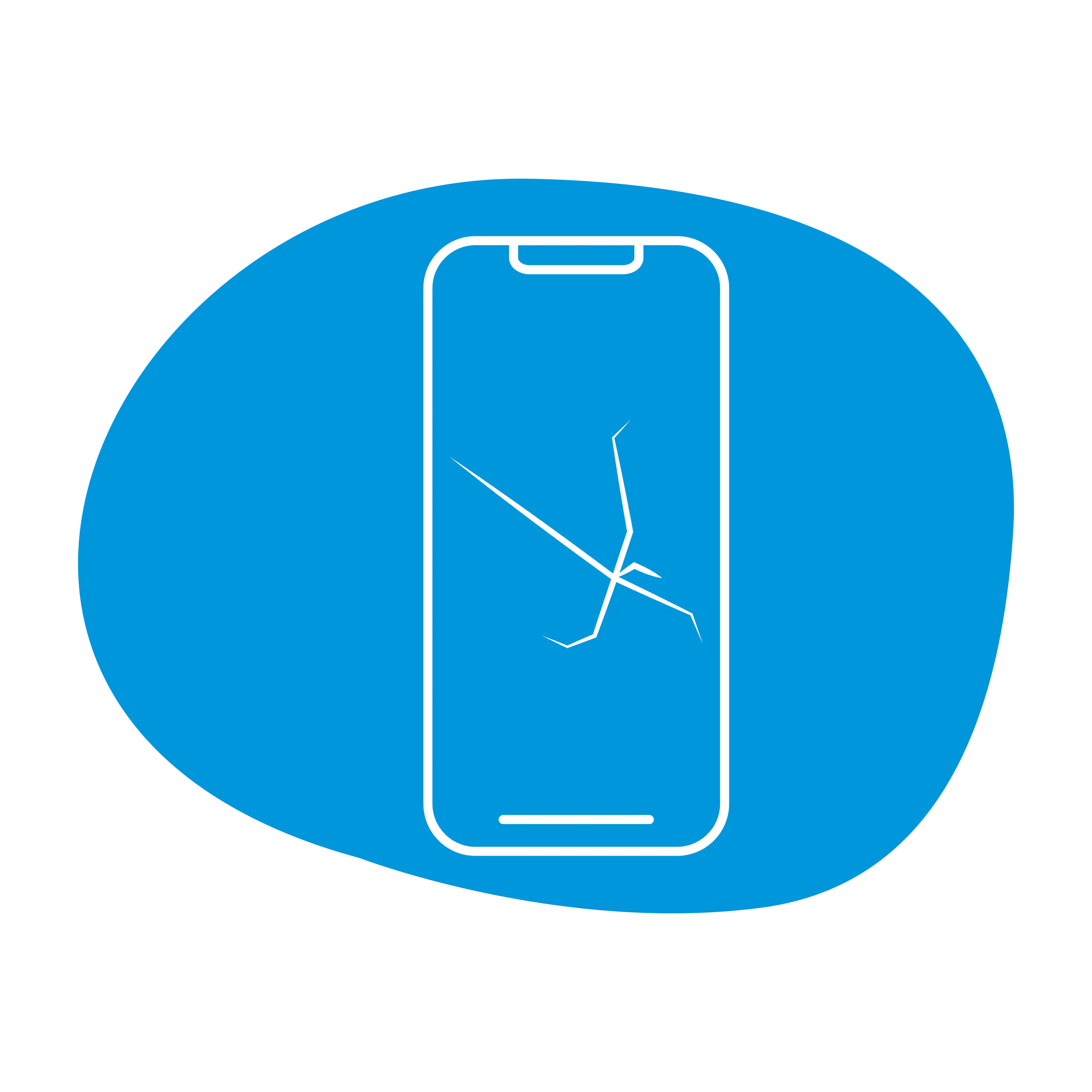 Icon representing cell phone repair shop