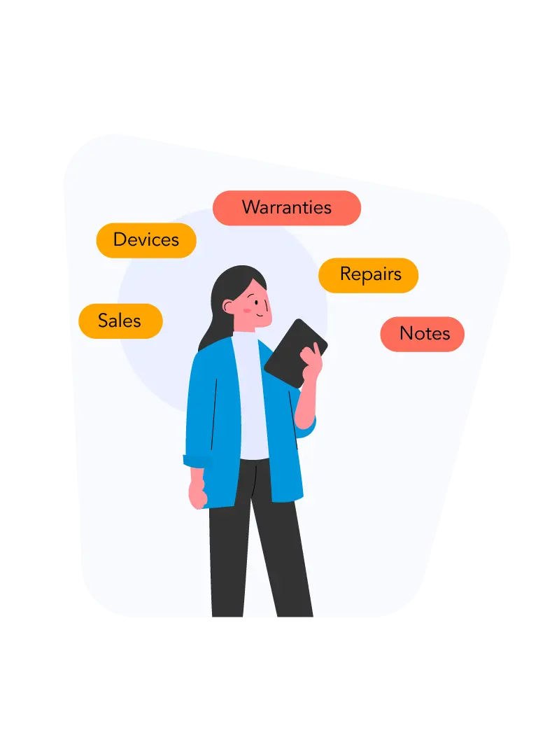 Track Every Sale, Repair, Warranty  & Interaction